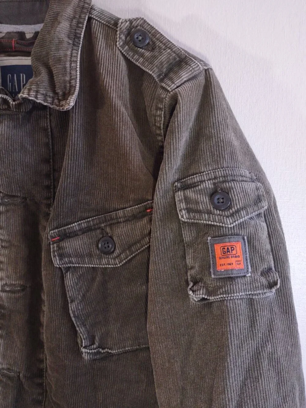 Vintage GAP Corduroy Chore Jacket Insulated Kid Medium (8-10) Utility Barn